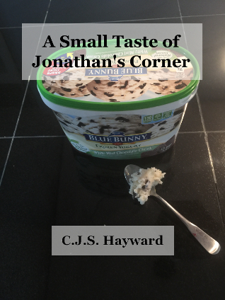 The cover for A Small Taste of Jonathan's Corner.