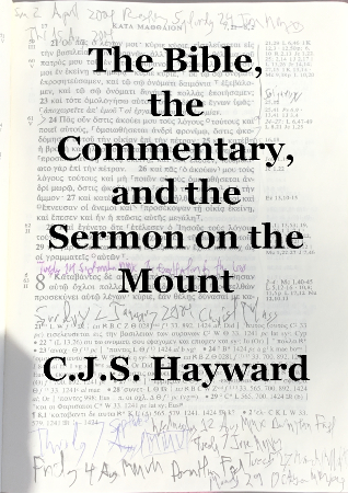 The cover for The Bible, the Commentary, and the Sermon on the Mount.